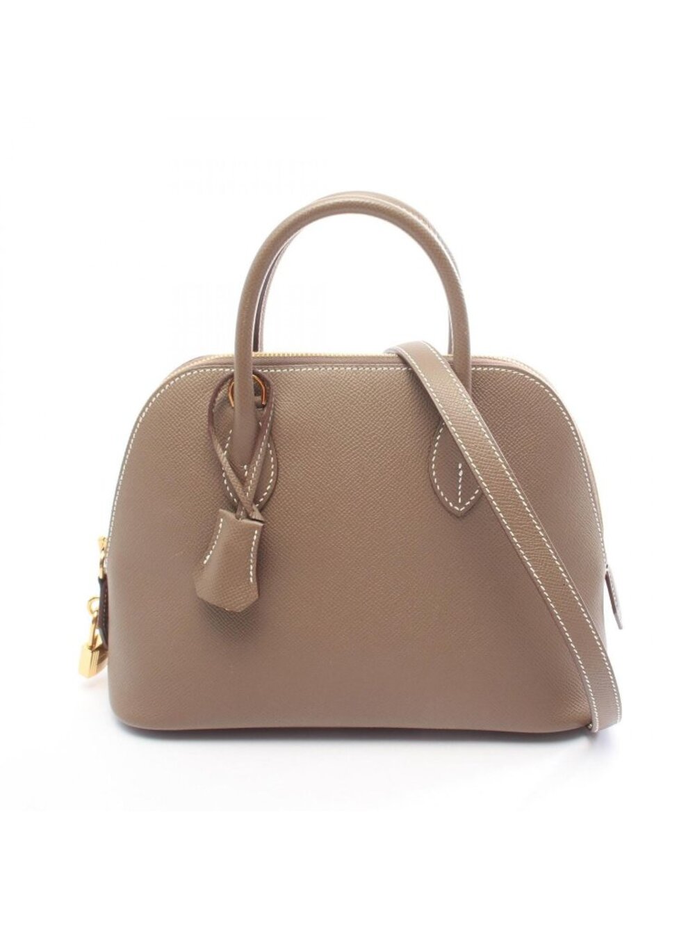 Hermes Handbag Bolide 1923 25 Etoupe 2-Way